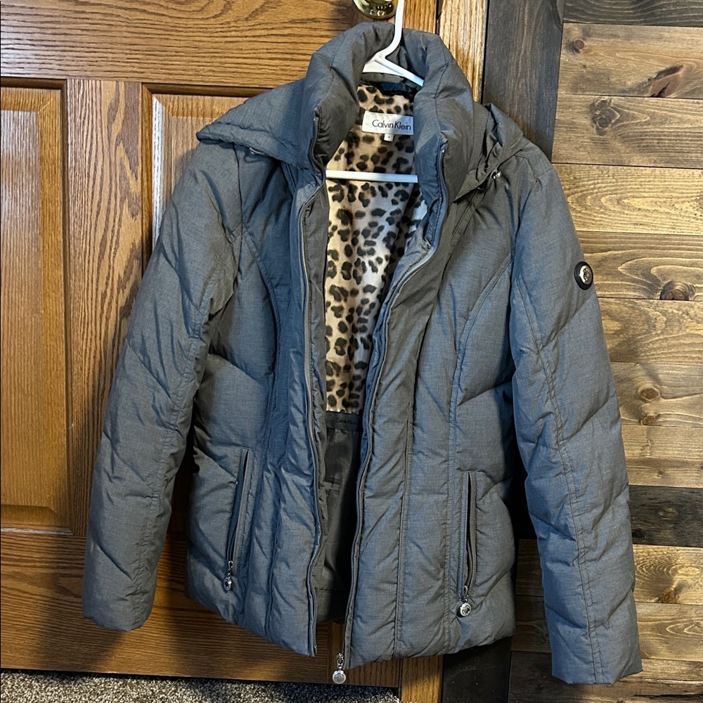 Women’s Calvin Klein Charcoal Puffer Jacket